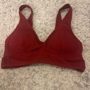 red knit tank
